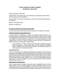 COMPTE RENDU DE CONSEIL MUNICIPAL du 12 Août 2025