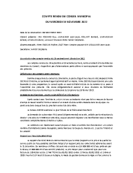COMPTE RENDU DU CONSEIL MUNICIPAL du 16 novembre 2022
