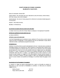 COMPTE RENDU DE CONSEIL MUNICIPAL du 12 AOÛT 2025