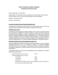 COMPTE RENDU DE CONSEIL MUNICIPAL du 28 Octobre 2025