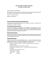 COMPTE RENDU DE CONSEIL MUNICIPAL du 12 février 2026